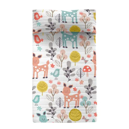 Colcha HappyFriday Moshi Moshi Multicolor 200 x 260 cm Ciervo Bosque de HappyFriday, Colchas y cubrecamas - Ref: D1609787, Pr...