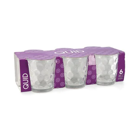 Set di Bicchieri Quid Kata Trasparente Vetro 6 Pezzi 260 ml di Quid, Tumbler - Rif: S2703156, Prezzo: 3,69 €, Sconto: %