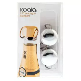 Set of Plugs and Sockets Koala Silver Wine cellar Plastic (2 uds) by Koala, Wine Stoppers & Pourers - Ref: S2703568, Price: 7...