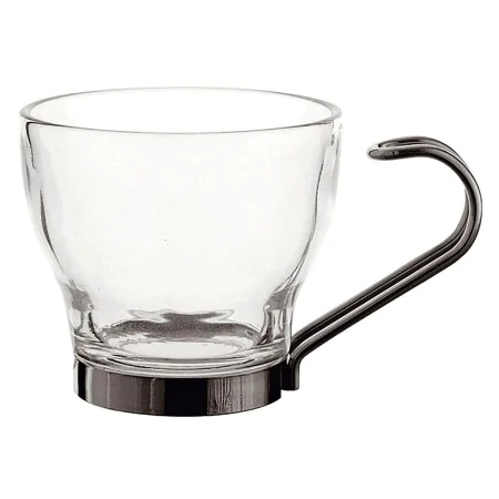 Satz von Kaffeetassen Quid Supreme Durchsichtig Glas Stahl 110 ml 3 Stücke von Quid, Tassen - Ref: S2705210, Preis: 3,99 €, R...