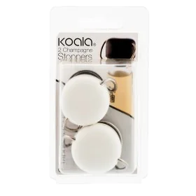 Lot de Bouchons à Champagne Koala Bodega 5 x 3,5 cm 2 Unités Métal Blanc de Koala, Bouchons et becs verseurs pour vin - Réf :...