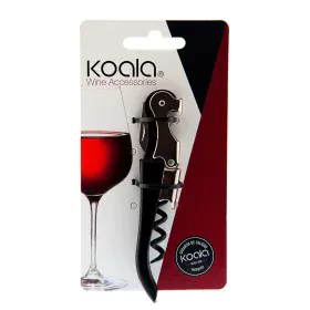 Tire-bouchon de serveur Koala Noir Métal (11,1 x 3 x 1,2 cm) de Koala, Couteaux de sommelier - Réf : S2706228, Prix : 4,25 €,...