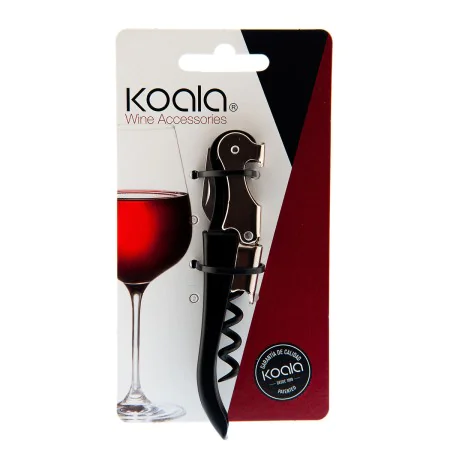 Waiter's friend bottle opener Koala Black Metal (11,1 x 3 x 1,2 cm) by Koala, Waiter Knives - Ref: S2706228, Price: 4,25 €, D...