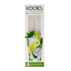 Pajitas Reutilizables Koala Bodega Transparente Metal 5 Unidades de Koala, Pajitas - Ref: S2706274, Precio: 4,15 €, Descuento: %