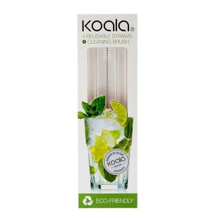 Pailles réutilisables Koala Bodega Transparent Métal 5 Unités de Koala, Pailles - Réf : S2706274, Prix : 4,95 €, Remise : %