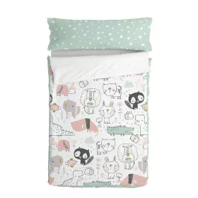 Capa de Edredão com Enchimento HappyFriday Moshi Moshi Best Buddies Multicolor 105 x 200 cm de HappyFriday, Sacos-cama - Ref:...