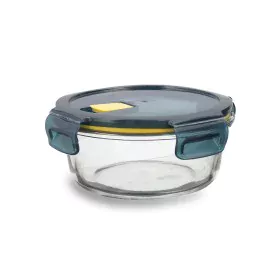 Hermetic Lunch Box Quid Astral 620 ml 16 x 16 x 7 cm Blue Glass by Quid, Food storage - Ref: S2706428, Price: 5,97 €, Discoun...