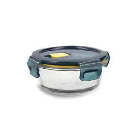 Hermetic Lunch Box Quid Astral 400 ml 14 x 14 x 6 cm Blue Glass by Quid, Food storage - Ref: S2706429, Price: 4,80 €, Discoun...