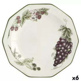 Prato de Sobremesa Churchill Victorian Cerâmica servies (Ø 20,5 cm) (6 Unidades) de Churchill, Pratos e fontes - Ref: S270717...