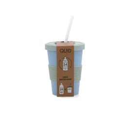 Vaso con Tapa Quid Inspira Pajita 480 ml de Quid, Vasos - Ref: S2710917, Precio: 5,15 €, Descuento: %