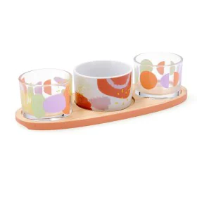 Set da portata Quid Kaleido Multicolore Legno 25 x 10 x 5,5 cm (4 Pezzi) di Quid, Piatti e teglie - Rif: S2711574, Prezzo: 7,...