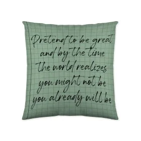 Cushion cover Naturals Scrabble (50 x 50 cm) by Naturals, Cushion Covers - Ref: S2806461, Price: 7,31 €, Discount: %