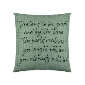 Cushion cover Naturals Scrabble (50 x 50 cm) by Naturals, Cushion Covers - Ref: S2806461, Price: 7,31 €, Discount: %