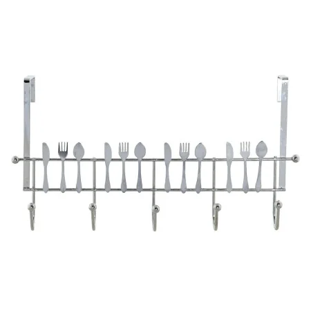 Door Coat Rack DKD Home Decor Silver Metal Plastic 34 x 17 x 9 cm by DKD Home Decor, Coat Racks - Ref: S3025704, Price: 5,54 ...