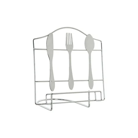 Atril DKD Home Decor Talheres Prateado Metal Plástico 23 x 15 x 22 cm de DKD Home Decor, Púlpitos para apresentações - Ref: S...