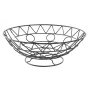 Fruteira DKD Home Decor Preto Metal Alumínio Geométrico 28 x 28 x 10 cm de DKD Home Decor, Travessas e taças - Ref: S3037243,...