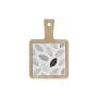 bandeja de aperitivos DKD Home Decor Branco/Preto Bambu Grés Folhas Cottage 18 x 12 x 1 cm de DKD Home Decor, Pratos e fontes...