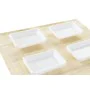 Conjunto de sushi DKD Home Decor Metal Bambu Branco Natural Oriental 30 x 40 cm 28 x 22 x 2,5 cm (9 Peças) de DKD Home Decor,...