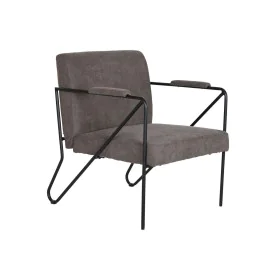 Armchair DKD Home Decor Grey Metal Polyester (64 x 69,5 x 76 cm) by DKD Home Decor, Chairs - Ref: S3040710, Price: 150,83 €, ...