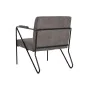 Sillón DKD Home Decor Gris Metal Poliéster (64 x 69,5 x 76 cm) de DKD Home Decor, Sillas - Ref: S3040710, Precio: 133,93 €, D...