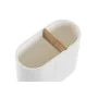 Portacepillos de Dientes DKD Home Decor Blanco Natural Bambú Polipropileno 11,5 x 5,5 x 10,5 cm (12 Unidades) de DKD Home Dec...