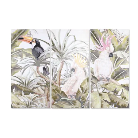 Cadre DKD Home Decor Tropical 90 x 3 x 190 cm (3 Unités) de DKD Home Decor, Impressions sur toile - Réf : S3042906, Prix : 23...