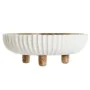 Centro de Mesa DKD Home Decor Blanco Marrón oscuro 25 x 25 x 9 cm de DKD Home Decor, Adornos - Ref: S3053595, Precio: 20,69 €...