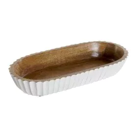 Centro de mesa DKD Home Decor Branco Catanho escuro 32 x 15 x 5 cm de DKD Home Decor, Adornos - Ref: S3053596, Preço: 15,55 €...