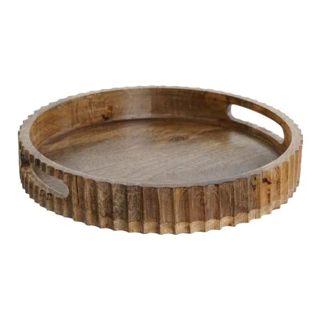 Plateau apéritif DKD Home Decor Brun foncé Bois de manguier 30 x 30 x 5 cm de DKD Home Decor, Plats et plateaux - Réf : S3053...