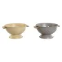 Drainer Home ESPRIT Beige Grey Bamboo Stainless steel 30 x 24,5 x 14 cm (2 Units) by Home ESPRIT, Colanders & Food Strainers ...