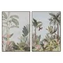 Cuadro Home ESPRIT Tropical 100 x 4 x 140 cm (2 Unidades) de Home ESPRIT, Impresiones sobre lienzo - Ref: S3054771, Precio: 1...