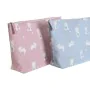 Neceser de Viaje DKD Home Decor Azul Rosa polialgodon osos 33 x 8 x 21 cm (2 Unidades) de DKD Home Decor, Neceseres de viaje ...