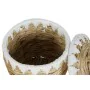 Set di Cestini Home ESPRIT Bianco Naturale Fibra naturale Boho 35 x 35 x 37 cm (2 Pezzi) di Home ESPRIT, Scatole decorative -...