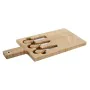 Tábua de corte Home ESPRIT Natural Bambu Aço inoxidável 41 x 18,3 x 2 cm (4 Peças) de Home ESPRIT, Tábuas de corte - Ref: S30...