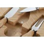 Cutting board Home ESPRIT Natural Bamboo Stainless steel 41 x 18,3 x 2 cm (4 Pieces) by Home ESPRIT, Chopping boards - Ref: S...