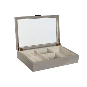 Guarda-Joias Home ESPRIT Bege Cristal 29,5 x 19,5 x 6 cm de Home ESPRIT, Organizadores de joias - Ref: S3056312, Preço: 26,70...