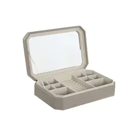 Jewelry box Home ESPRIT Beige Crystal 30 x 21 x 6 cm by Home ESPRIT, Wardrobe Jewellery Organisers - Ref: S3056313, Price: 23...