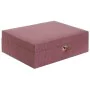 Caja-Joyero Home ESPRIT Crema Magenta 27 x 19 x 9 cm de Home ESPRIT, Organizadores de joyas - Ref: S3056314, Precio: 29,39 €,...