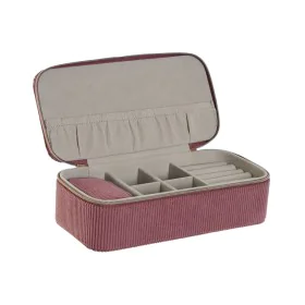 Jewelry box Home ESPRIT Cream Magenta 20,5 x 10 x 6 cm (2 Pieces) by Home ESPRIT, Wardrobe Jewellery Organisers - Ref: S30563...