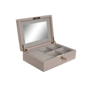 Jewelry box Home ESPRIT Light Pink 27 x 19 x 9 cm by Home ESPRIT, Wardrobe Jewellery Organisers - Ref: S3056316, Price: 33,25...