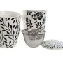 Taza con Filtro para Infusiones Home ESPRIT Azul Blanco Negro Moderno 340 ml (2 Unidades) de Home ESPRIT, Tazas - Ref: S30564...