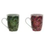 Cup with Tea Filter Home ESPRIT Green Turquoise Maroon Lilac Modern 340 ml (2 Units) by Home ESPRIT, Cups - Ref: S3056409, Pr...