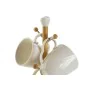 Set of Mugs DKD Home Decor White Natural 350 ml (5 Units) by DKD Home Decor, Cups - Ref: S3056424, Price: 18,69 €, Discount: %