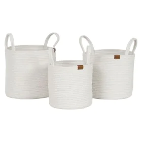 Conjunto de Cestas Home ESPRIT Branco Moderno 30 x 30 x 28 cm (3 Peças) de Home ESPRIT, Caixas - Ref: S3056898, Preço: 39,12 ...