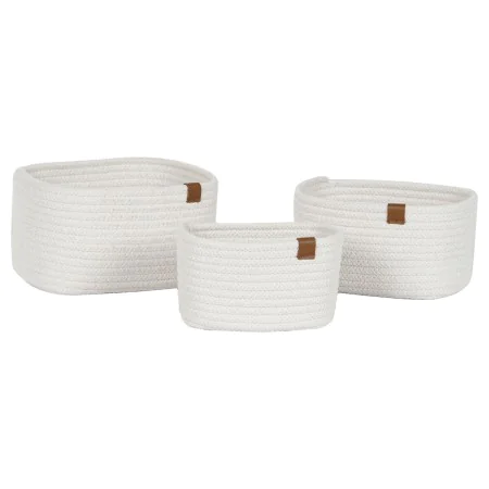 Conjunto de Cestas Home ESPRIT Branco Moderno 25 x 20 x 14 cm (3 Peças) de Home ESPRIT, Caixas - Ref: S3056899, Preço: 14,29 ...