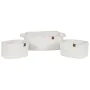 Juego de Cestas Home ESPRIT Blanco Moderno 34 x 25 x 14 cm (3 Piezas) de Home ESPRIT, Cajas - Ref: S3056902, Precio: 17,23 €,...