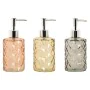 Soap Dispenser Home ESPRIT Yellow Grey Amber Silver Crystal ABS 320 ml 7,5 x 7,5 x 17,5 cm (3 Units) by Home ESPRIT, Stands a...