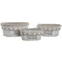 Basket set Home ESPRIT White Beige wicker 36 x 29 x 15 cm (3 Pieces) by Home ESPRIT, Boxes - Ref: S3057042, Price: 23,12 €, D...