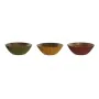 Salad Bowl Home ESPRIT Yellow Green Coral Mango wood 30 x 30 x 12 cm (3 Units) by Home ESPRIT, Bowls and large cups - Ref: S3...