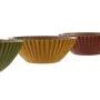 Salad Bowl Home ESPRIT Yellow Green Coral Mango wood 30 x 30 x 12 cm (3 Units) by Home ESPRIT, Bowls and large cups - Ref: S3...